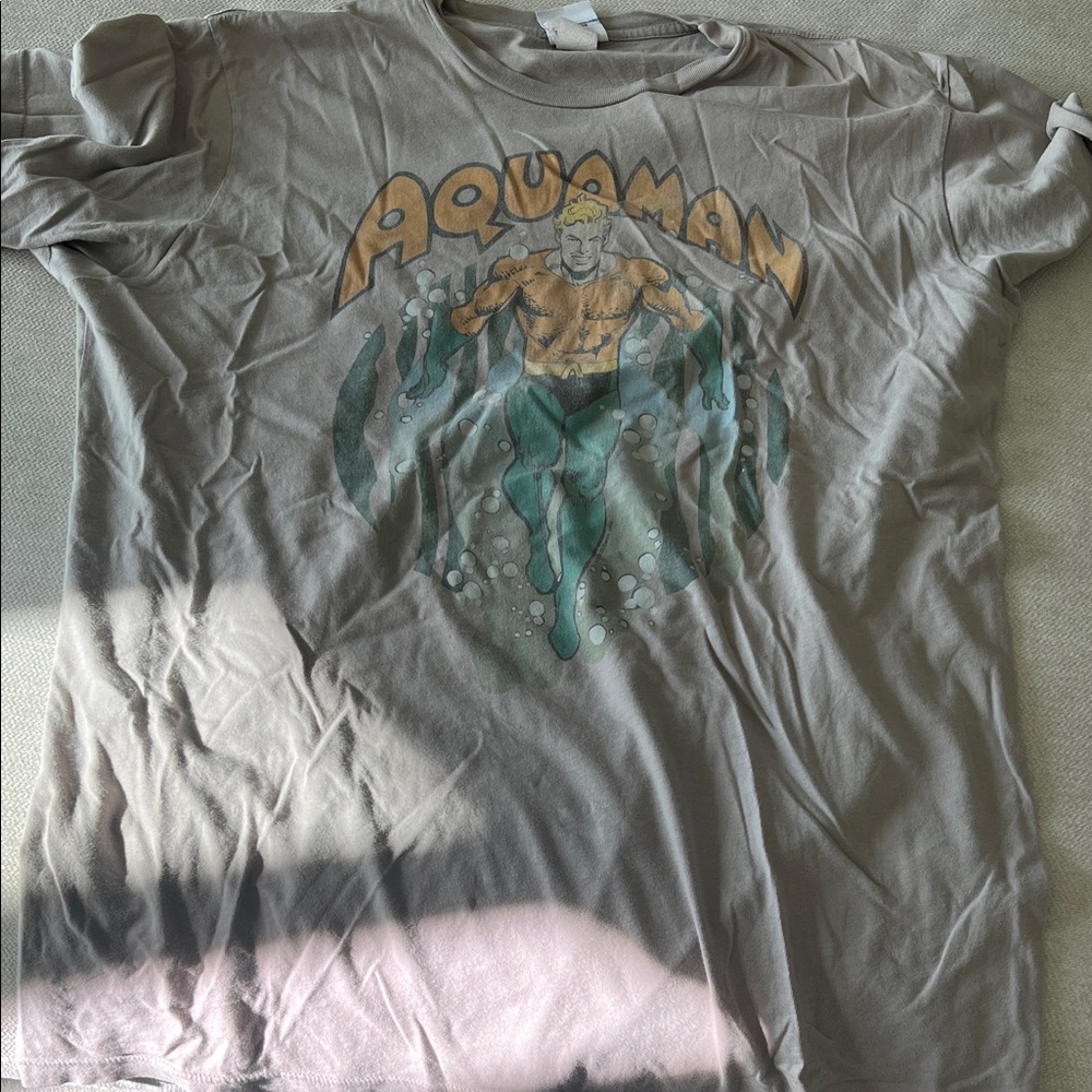 Junk Food Clothing Aquaman Tee - Gray
